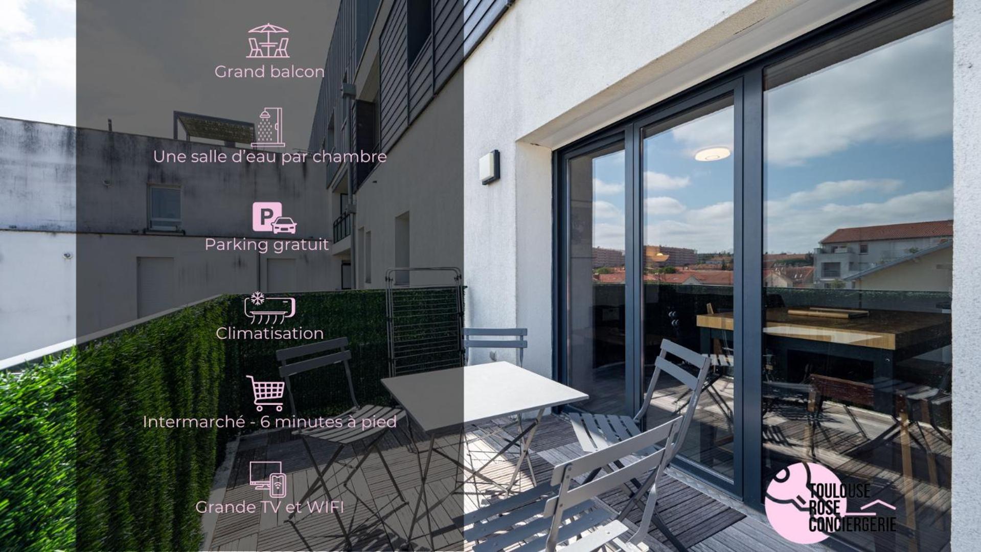 Le Saint Exupery - T3 Centre Ville Avec Balcon + Parking Gratuit تولوز المظهر الخارجي الصورة